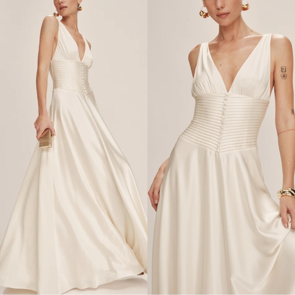 Reformation Arianwen Bridal Satin Dress